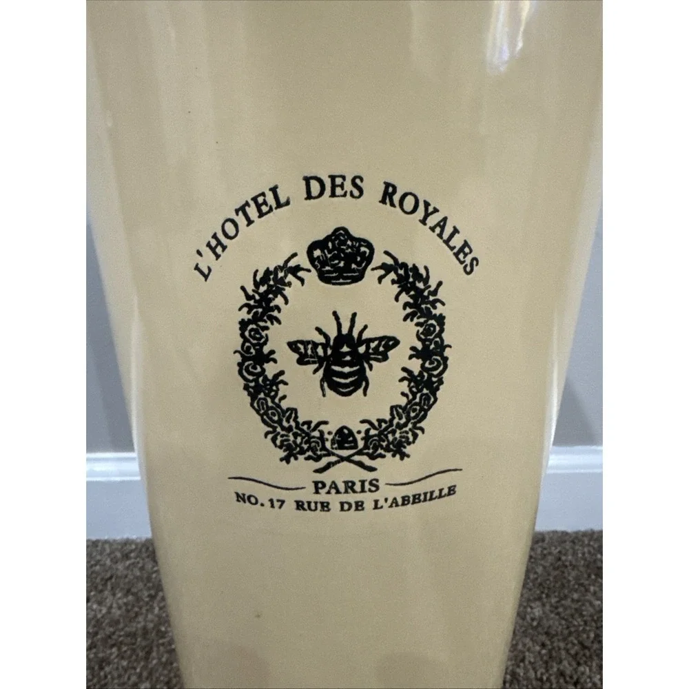L'HOTEL DES ROYALES PARIS No. 17 Rue De L'abeille Trash Can Umbrella Bin Flowers
